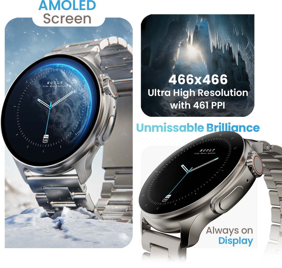 Boult Audio Crown R Pro Premium Smartwatch with 1.43 Inches