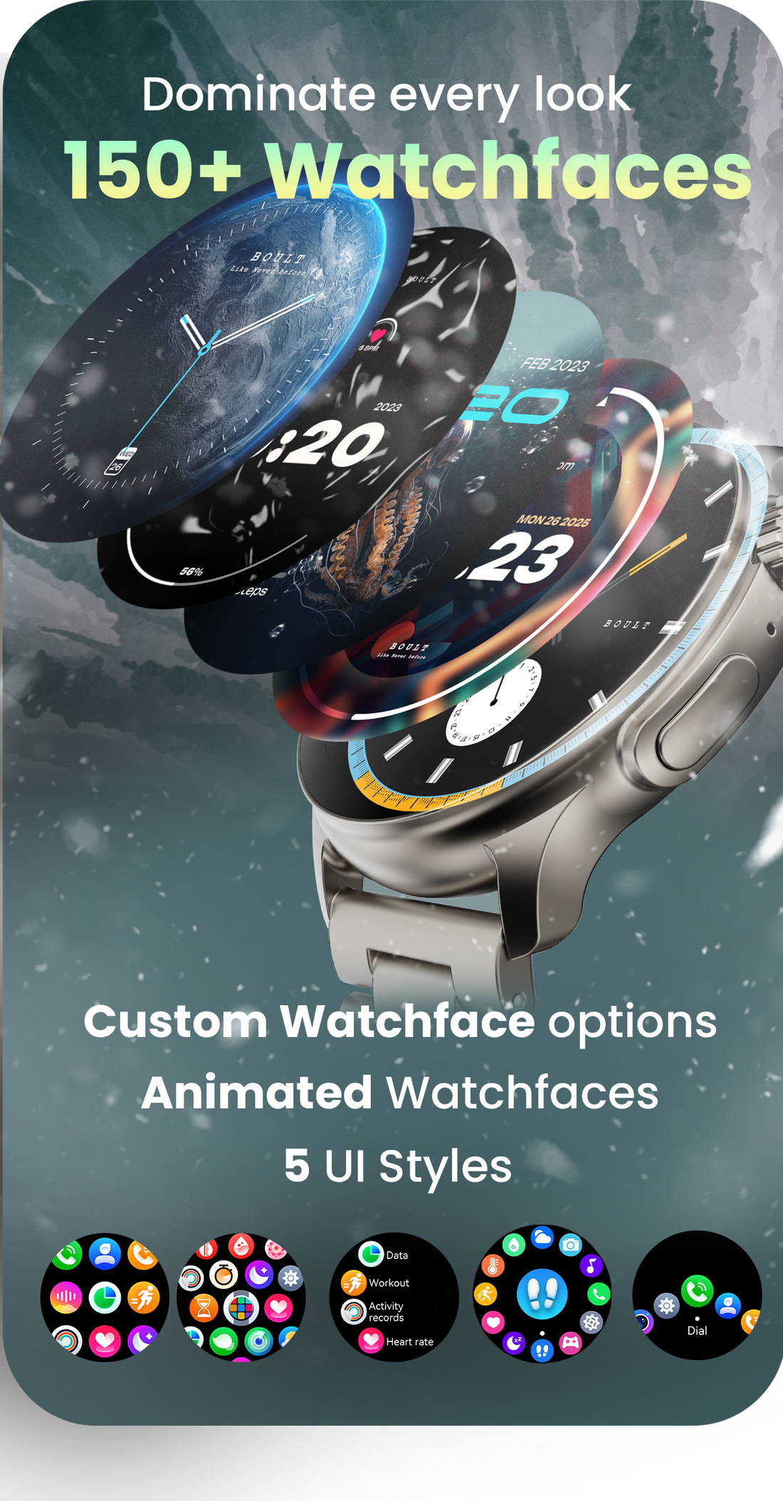 Boult Audio Crown R Pro Premium Smartwatch with 1.43 Inches