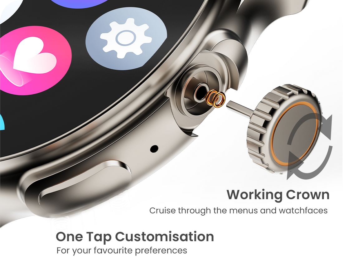 Boult Audio Crown R Pro Premium Smartwatch with 1.43 Inches